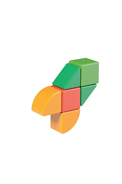 GEOMAG مجموعة مكعبات ماجيكوب المغناطيسية للمبتدئين، 6 قطع ألعاب مغناطيسية