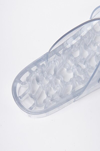 Mubiano Summer Women's Jelly Transparent Glass Flat Slippers-Mstb188-Cm