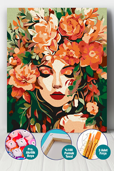 Picasso World Hobby Art Sayılarla Boyama Numaralı Tuval Seti Fırça Boya Dahil...