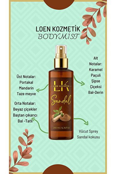 Sandal Body Mist -200ml