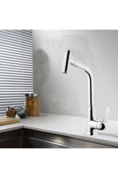 VENİTA Venita Spiral Kitchen Sink Faucet with Brass Head