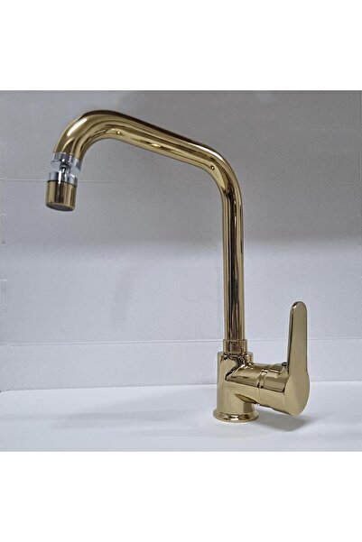 VENİTA Venita Gold Lüks Gövdeli 360° Oynar Başlıklı Mutfak Evye Bataryası