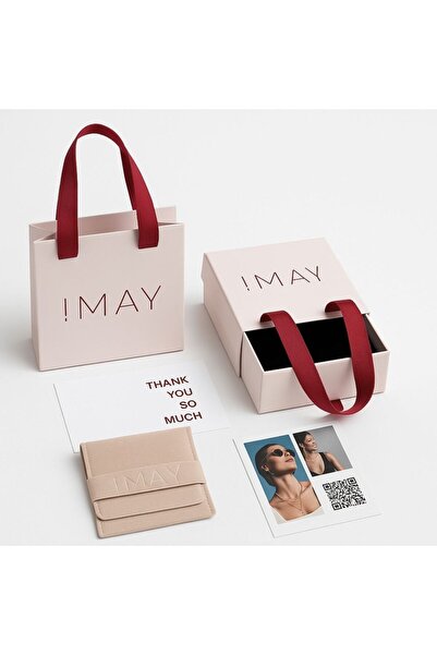 İMAY JEWELRY 14 Ayar Altın Taşlı Halka Küpe