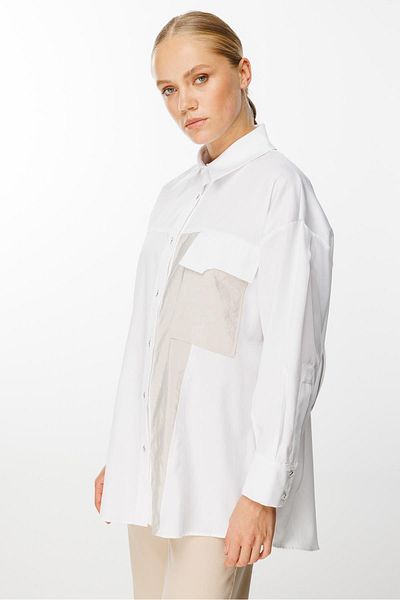 Ghisa Back Detailed Tunic White