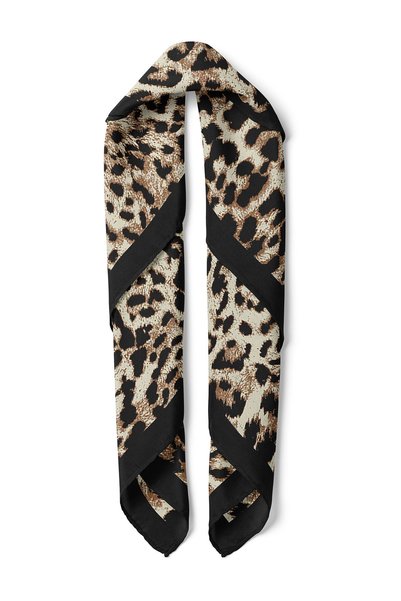 nehir eşarp Bandană cu imprimeu leopard 50x50 cm