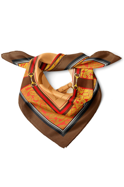 nehir eşarp At Desen Fular Bandana 50x50 Cm