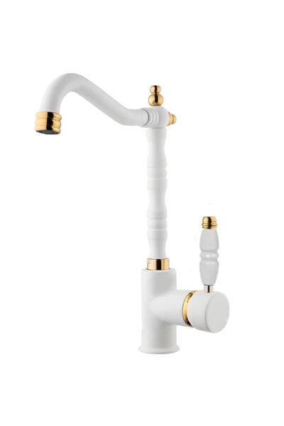 VENİTA Venita Beyaz Gold Yüksek Gövde Rustik Mutfak Batarya