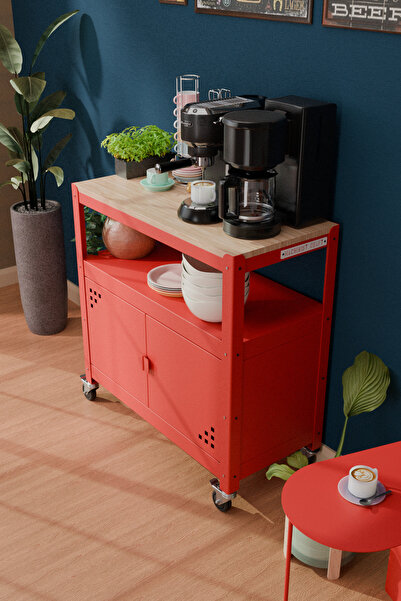 Machin-x Machinist Craft - BrewBox Kahve köşesi - Kahve Dolabı - 85 cm x 40 cm x 88 cm