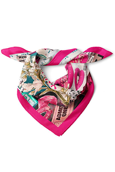 nehir eşarp Karışık Figür Desen Fular Bandana 50x50 Cm
