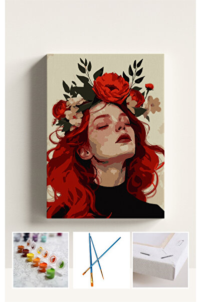 Corvo Sayılarla Boyama Çerçeveli Hobi Seti Numaralı Tuval Fırça Boya Dahil Ka...