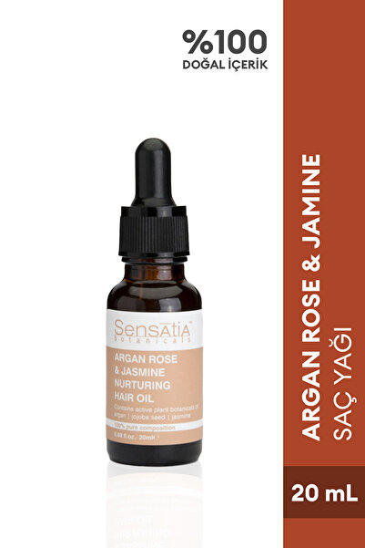 Sensatia Botanicals Argan Gülü & Yasemin Besleyici Saç Yağı 20ml