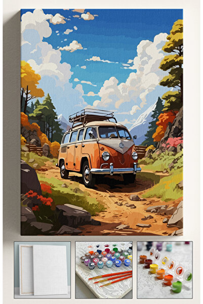 Corvo Sayılarla Boyama Tuval Seti Fırça Boya Dahil (çıtalı) 40x50 Cm - KÜÇÜK ...