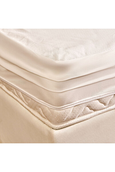 Evidea Soft Çift Kişilik Sıvı Geçirmez Fitted Alez - Beyaz - 180x200 cm