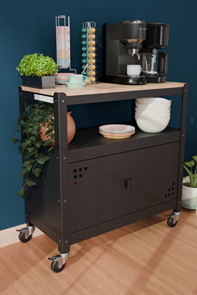 Machin-x Machinist Craft - BrewBox Kahve köşesi - Kahve Dolabı - 85 cm x 40 cm x 88 cm