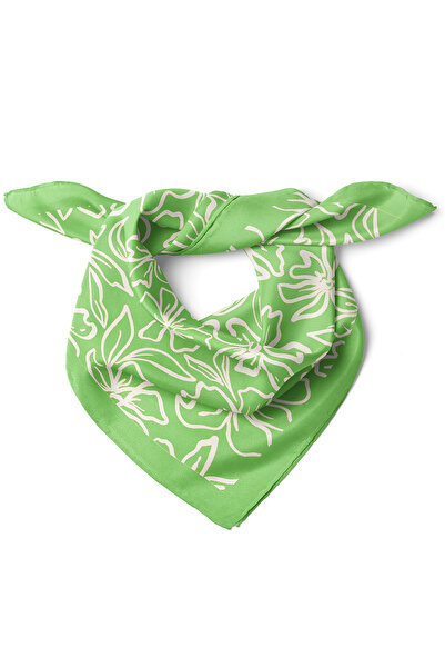nehir eşarp Çiçek Desen Fular Bandana 50x50 Cm