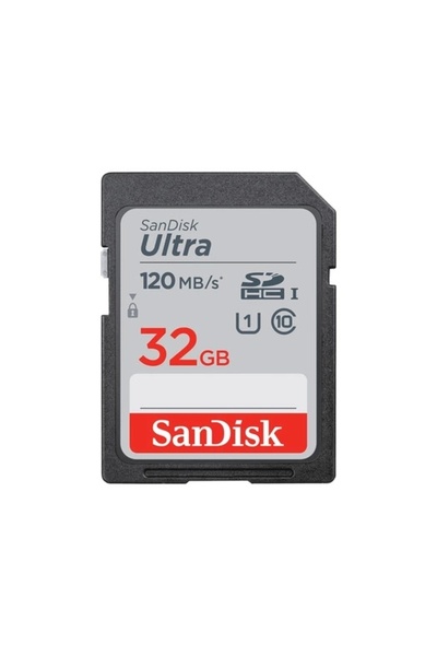 SanDisk بطاقة ذاكرة Sd Ultra سعة 32 جيجابايت بسرعة 120 ميجابايت/ثانية Sdxc Sdsdun4-032g-gn6ın