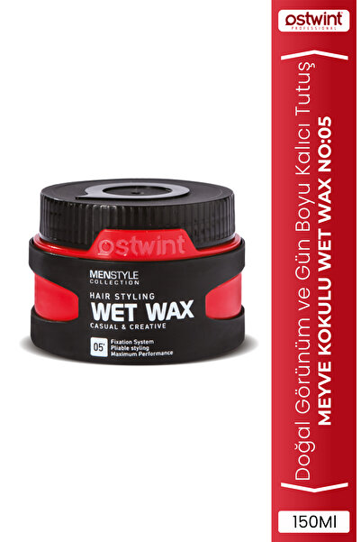 Ostwint Menstyle Collection Saç Şekillendirici Wax No:5 Wet Wax 150ml