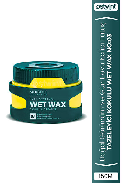 Ostwint Menstyle Collection Saç Şekillendirici Wax Keratin Care No:3 Sarı 150gr