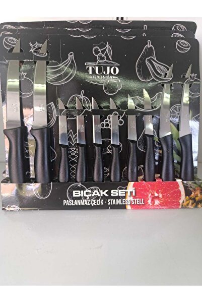 Yüsra Home 10 parça tujo meyve sebze meyve bıçağı (paslanmaz çelik) tujo bıça...