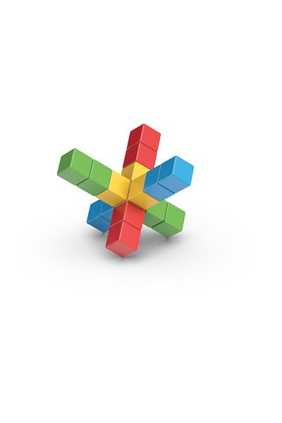 GEOMAG Magicube Magnetic Cubes Starter Set 6pcs Magnet Toys Building Construction for Children STEM