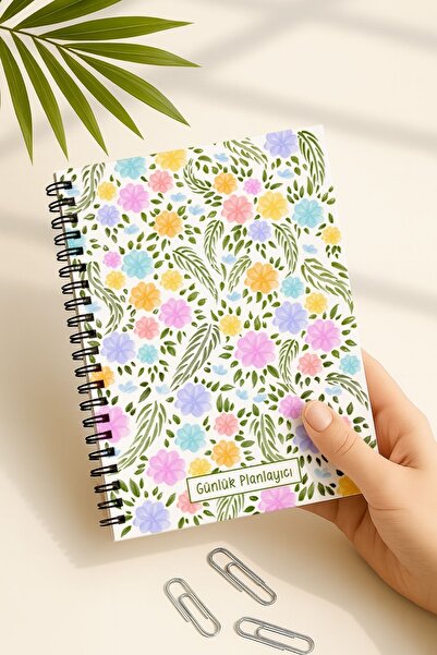 Eldesen Tasarım دفتر ملاحظات يومي مقاس A5، ملاحظات، مهام، غطاء من الورق المقو...