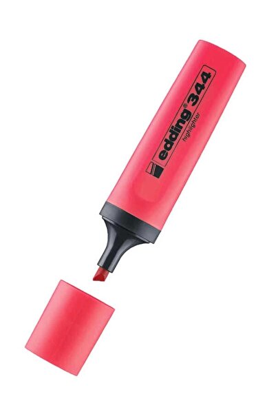 Edding Kırmızı Fosforlu Kalem E-344