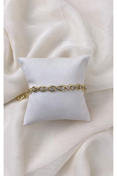 Sacha Accessories Eye Figured Stone Gold Bracelet