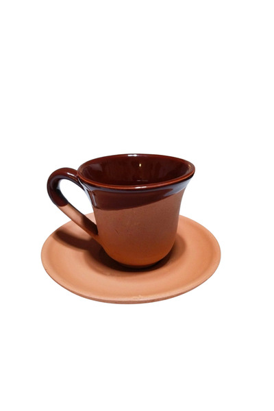 KESAL AVANOS Renkli Toprak Fincan Seti 6lı Set