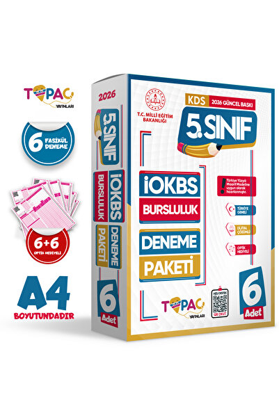 İnformal Yayınları 2026 5.sınıf Topaç Yayınları Iokbs-bursluluk 6lı Deneme Paketi Çözümlü Türkiye Geneli
