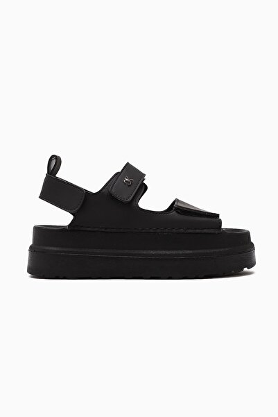 Limoya Almida Black Velcro Women's Sandals