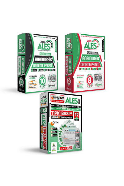 Karakutu Yayınları 2026 ALES ÖSYM Çıkmış Soru 12li Tıpkı Basım ve 18li (10+8) Anamorfik Özgün Deneme Paketi TG Çözümlü