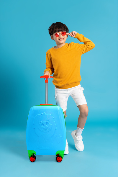 Wexta Wx-413 Aslan Mavi Çocuk Valizi