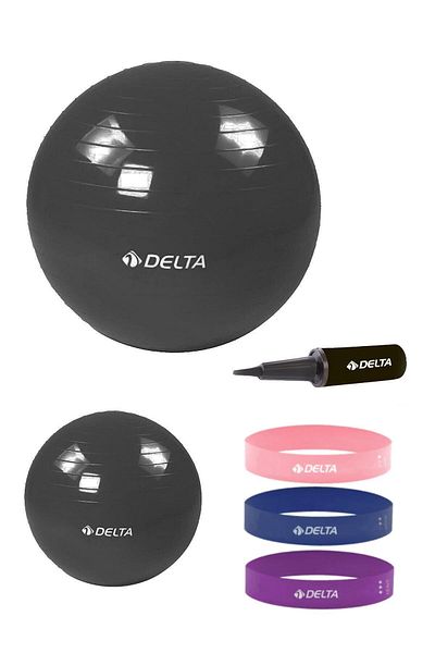 Delta For 180-200 Cm Height Range 85 Cm and 20 Cm 2 Pilates Ball 3-piece Squat Band Pump 6-piece Set