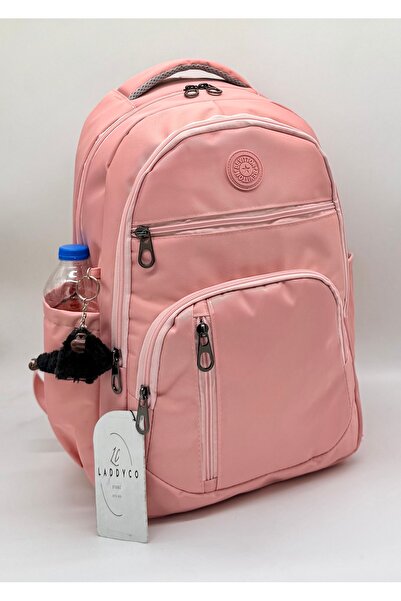 LaddyCo Water Resistant Modern School Bag with Medium Pencil Case 1710 Powder