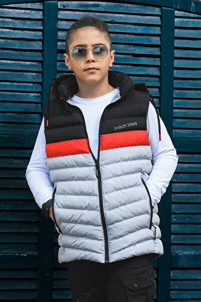 Pina Kids Дитячий жилет з капюшоном для хлопчика, три кольори, надувний, YLK.2001