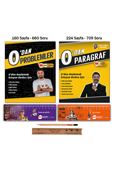 REHBER MATEMATİK YAYINLARI 0 dan Problemler - 0 dan Paragraf Set 2 Kitap