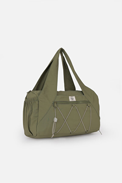 ICONE BAG Women's Sports and Yoga Bag – Multi-Pocket, Shoe Compartment, Rubber Detail, Front Zipper Pocket