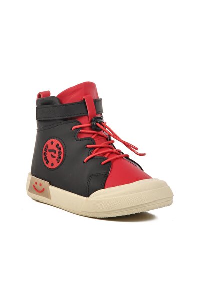 WALKWAY Чорно-червоні унісекс дитячі кросівки до щиколотки 17-P