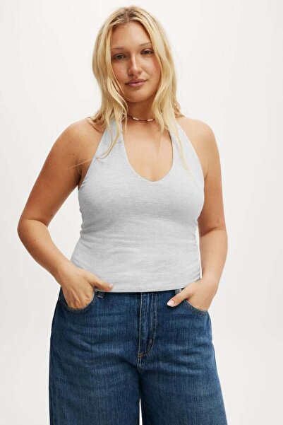 Seeh Grimelange Halter Neck Strap Crop Top Sh233