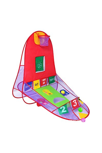 OEM Centru de activități 3 în 1 pentru copii, pliabil, multicolor, 4 mingi, geantă de depozitare/transport, 3 ani+
