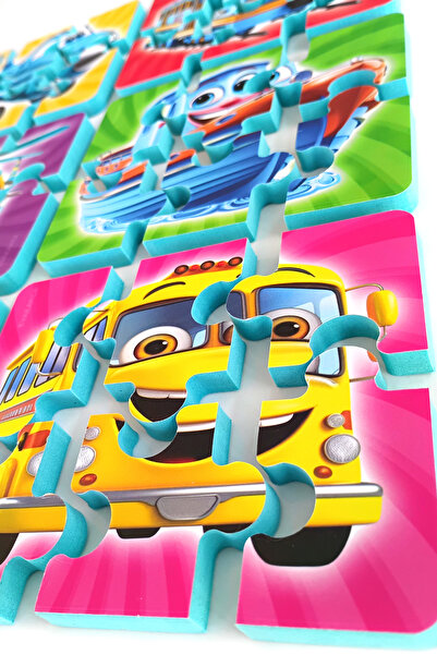 EVAKANCA 6 Parçalı 6 Adet Kalın Çocuk Puzzle Yapboz Araçlar