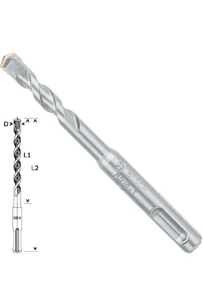 Bosch - Plus-1 Serisi, Sds-plus Kırıcı Delici Matkap Ucu 8*110 Mm