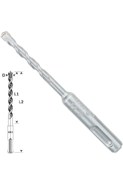 Bosch SDS-Plus-1 Matkap Uç 5.5x50x110mm Taş Beton