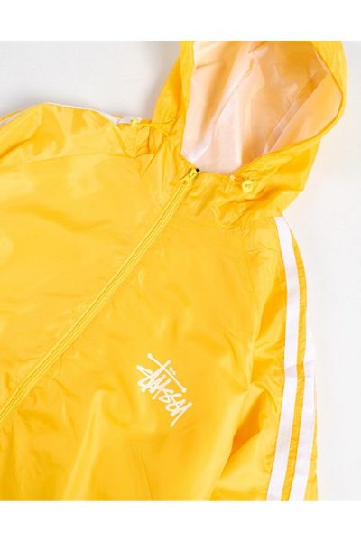 Stussy Street Style Yellow Men's Jacket Raincoat Pg1073Sr