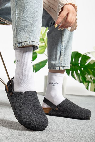 Polomia Comfort Women's Cork Sole Eva Winter Closed Front Felt Sabo Outdoor Daily Casual Home Sandals Flat Slippers