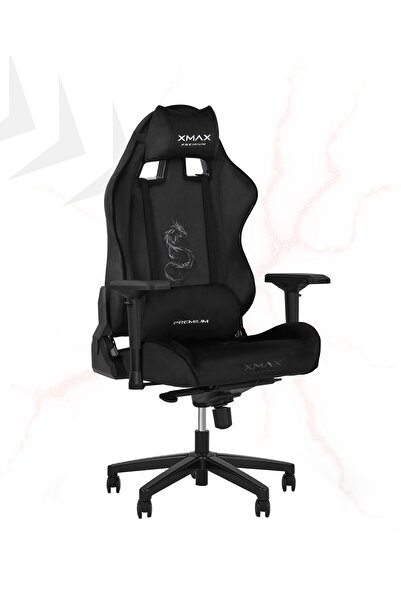 XMAX Rio Black Balerion Pro Komple Terletmez Kumaş Ultra Hissiyat Profesyonel Oyuncu Koltuğu