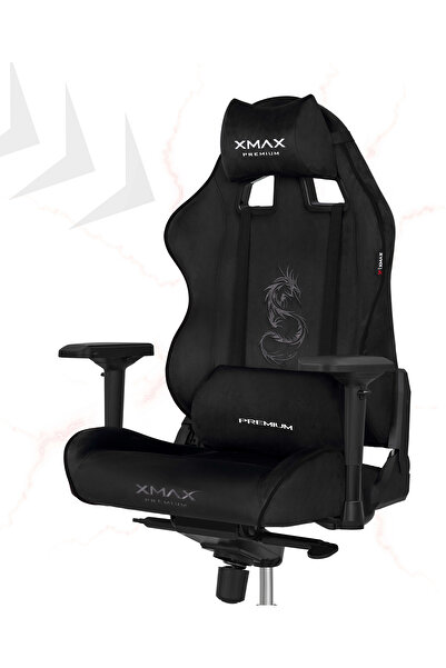 XMAX Rio Black Balerion Pro Komple Terletmez Kumaş Ultra Hissiyat Profesyonel Oyuncu Koltuğu