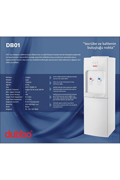 dubbo ÜSTTEN DAMACANALI SU SEBİLİ**SICAK+SOĞUK**