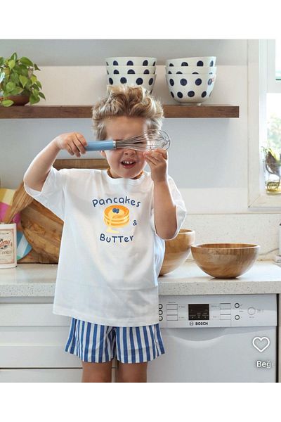 Monila Unisex Kids Cotton Printed Crew Neck Short Sleeve T-Shirt