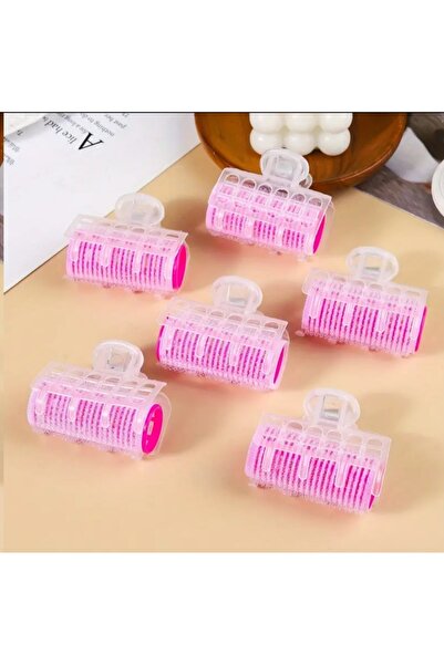 Piraye Shop Set de ondulatori pentru păr fucsia, cu 6 cleme, care crește volu...